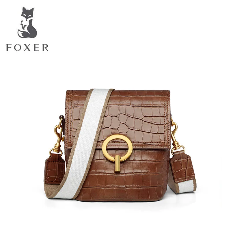 FOXER 2019 новая женская сумка из натуральной кожи модные роскошные качественные