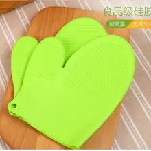 Dhl 100 шт., для пищевых продуктов термостойкая Толстая силиконовая кухонная печь для барбекю перчатки для готовки рукавица для Гриль-барбекю духовка перчатка для выпечки