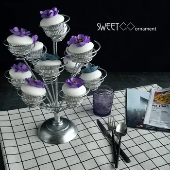 

Cupcake stand 13 heads for wedding party cake decorating tools table decoration party supplier bakeware