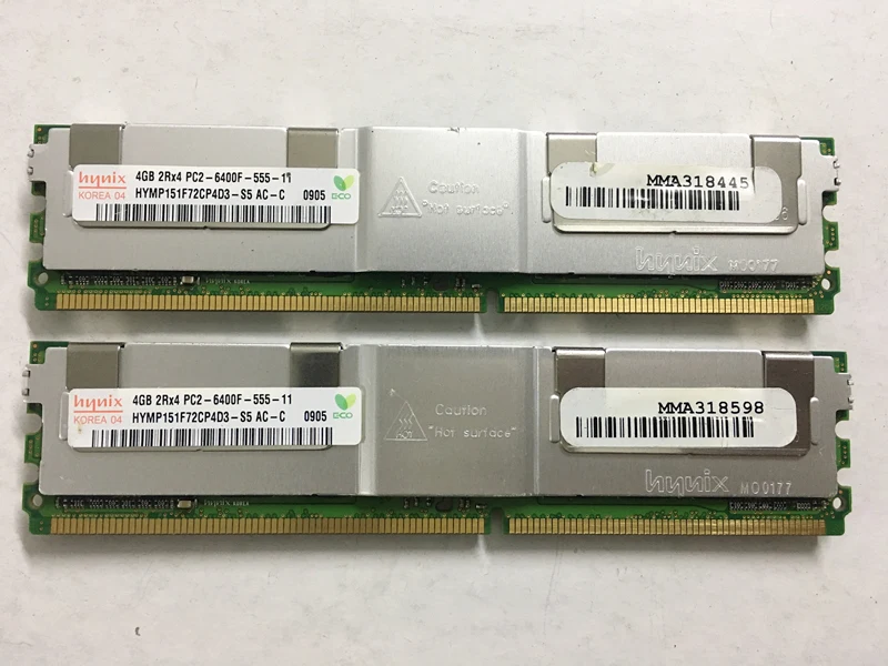 

Server memory For Hynix 4GB DDR2 800MHz 2RX4 PC2-6400F FBD ECC FB-DIMM RAM