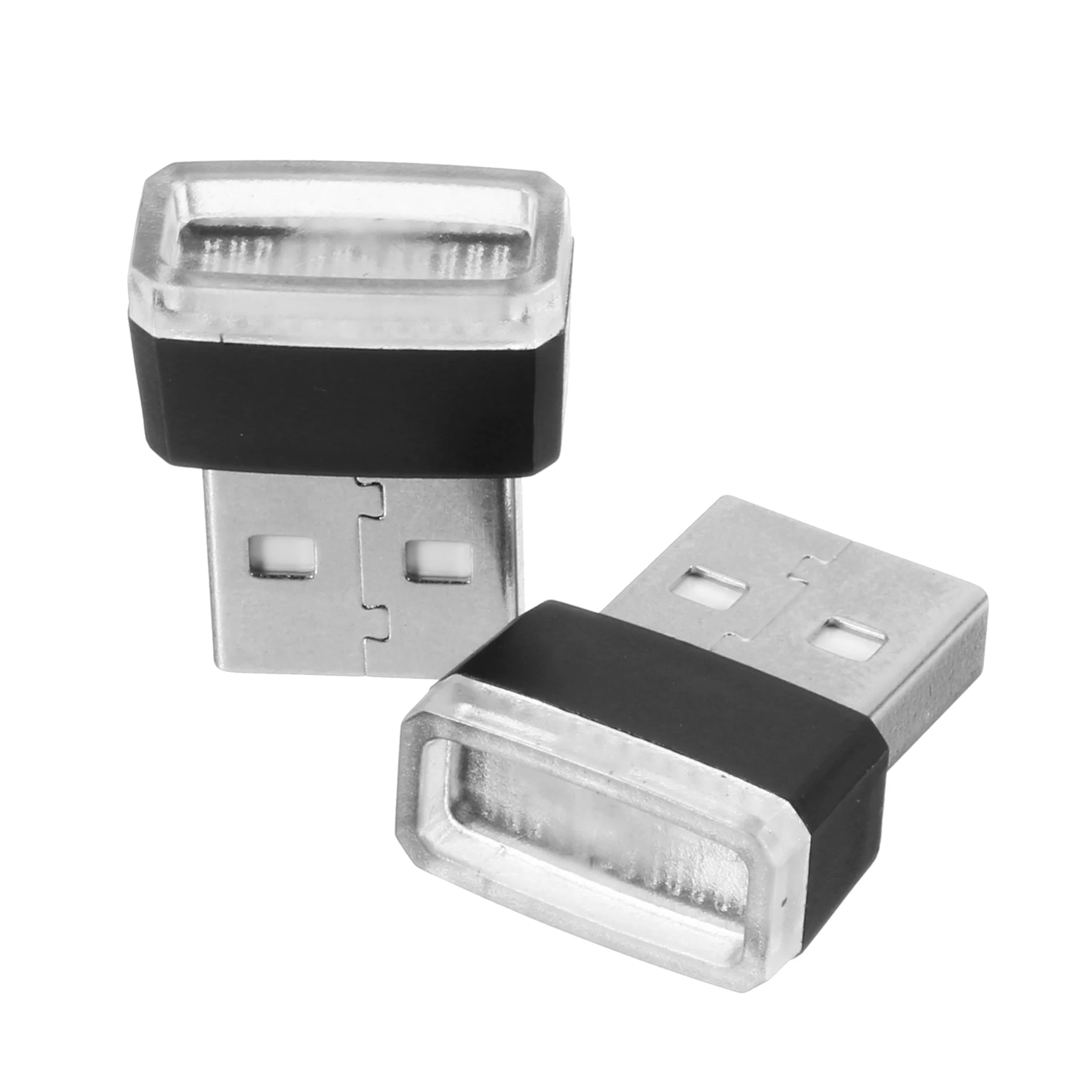 Красный/синий/белый автомобильный Декор USB Светодиодная лампа USB флэш-светильник для внешнего аккумулятора компьютерное зарядное устройство адаптер автомобильный интерьерный светильник