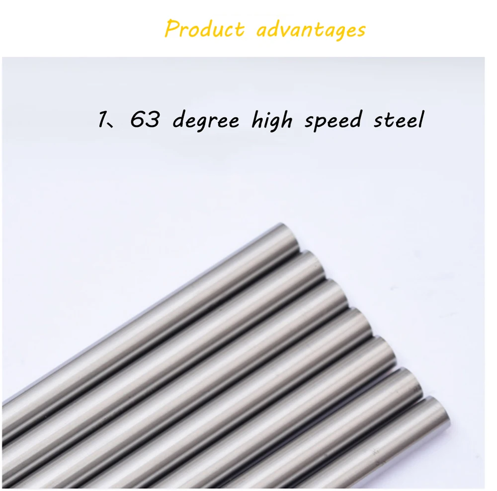 100mm Hss Steel Metric Hardened White Steel Bar Round Bar Round Lathe Tool White Steel Rod Woodworking Carving Knife Straight threaded hand wheels
