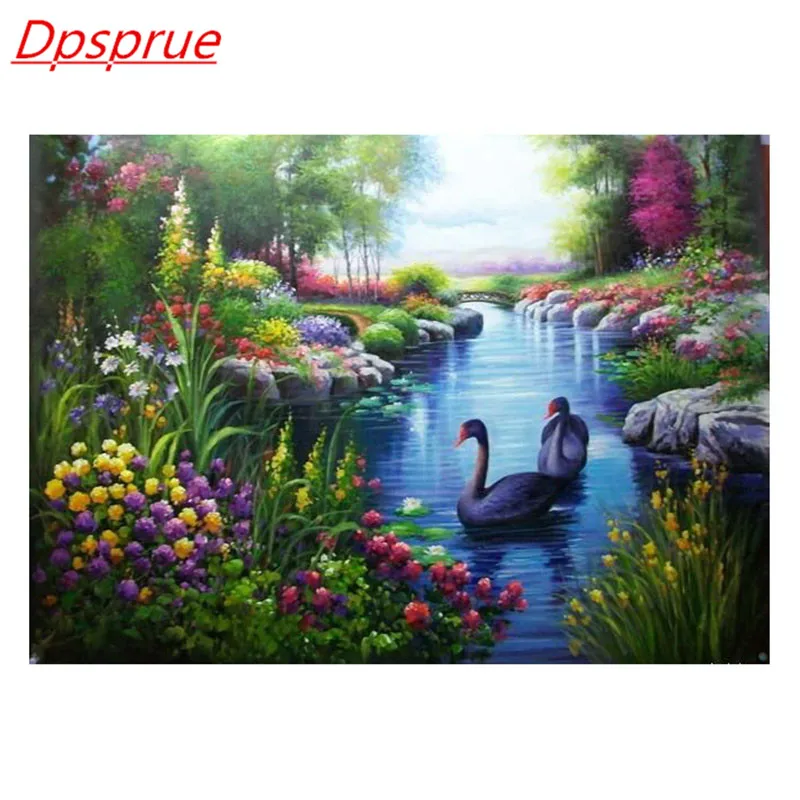 Dpsprue 5D полная квадратная/круглая Алмазная картина DIY Вышивка крестиком утки