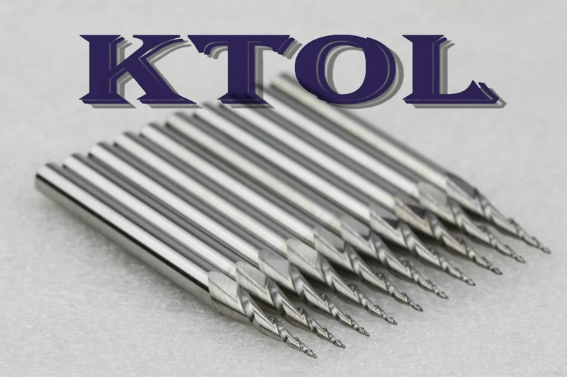 Новые 4x15 мм R0.25 конические 2 флейты Концевая фреза Фрезерные фрезы твердосплавные