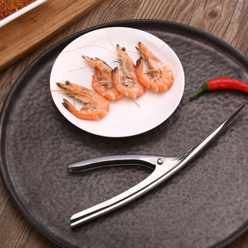 New Shrimp Deveiner Peeling Shrimp Stainless Steel Lobster Sheller Lazy