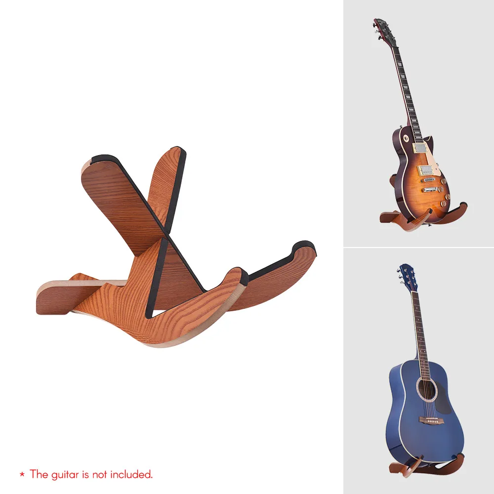 Напольный Деревянный гитарный стенд держатель музыкальный кронштейн инструмента Портативный Съемный каркас для электроакустических гитар