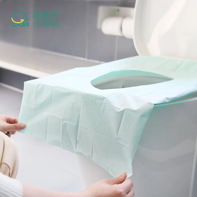 

10Pcs/bag 100% Toilet Paper Pad Camping Disposable Toilet Seat Cover Mat Accessories Set For Travel Hotel Bathroom Supplies
