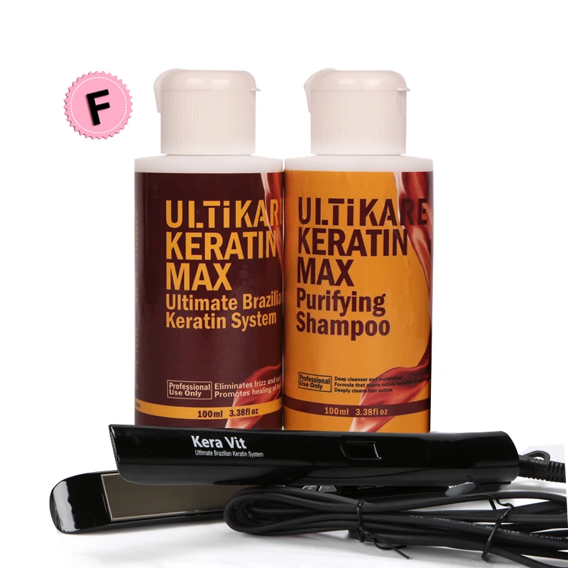 Free Formalin 100ml Chocolate Brazilian Keratin Treatment+100ml