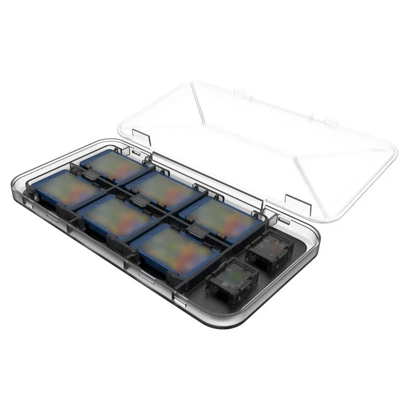 1PCS Universal SD Card Box MemoryPack CF SD MMC Game Card Plastic Storage Jewel Case Cover Convenient Multifunction 40AP301
