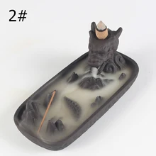 10 шт. курильница+ конусы дракон курильница подарок домашний Декор Горячая курильница для благовоний горелка креативные керамические, для ароматерапии плита