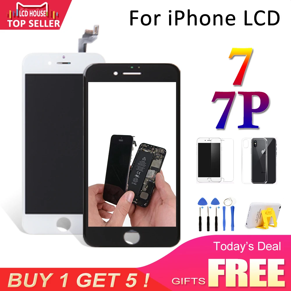 

1PCS Grade AAA LCD Replacement For iPhone 7G 7 Plus Display Touch Screen Digitizer Full Assembly for iPhone7P LCD With 3D Touch