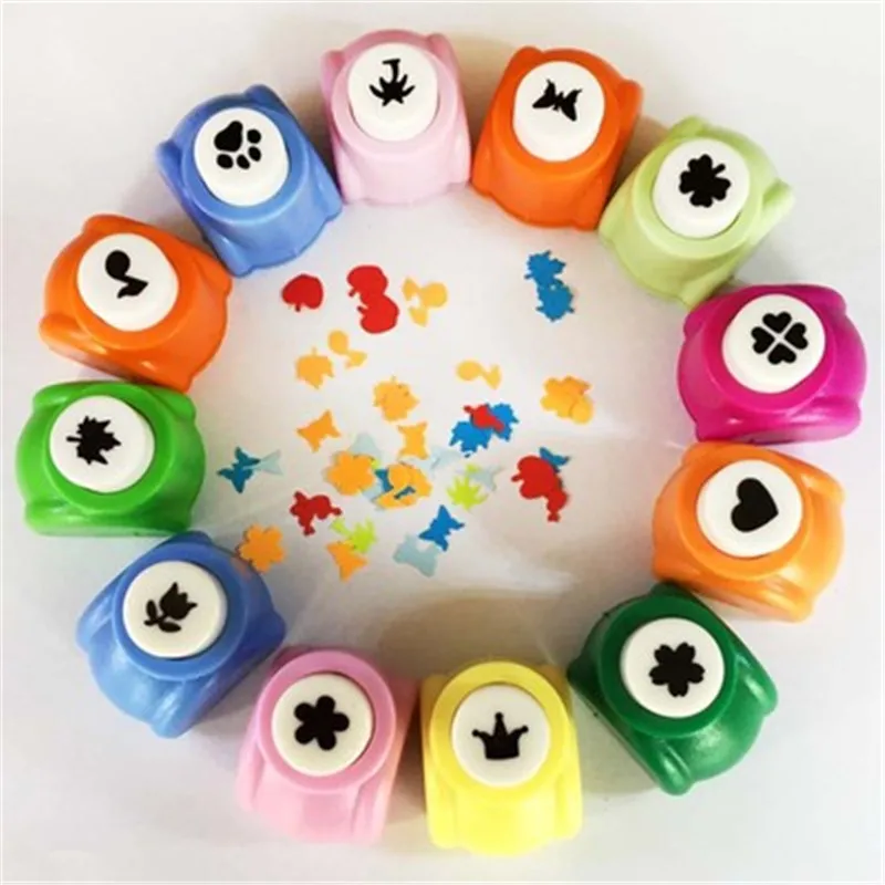 Mini Scrapbook Punches Handmade Cutter Card Craft Calico Printing Baby DIY Flower Paper Punch Hole Puncher 20 Styles Shape | Игрушки и