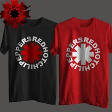 nk Punk Rap Alternative Rock And Roll Red Hot Chili Peppers T shirt Men Cotton Printing Black Rock Music HIp Hop T-Shirt Tee