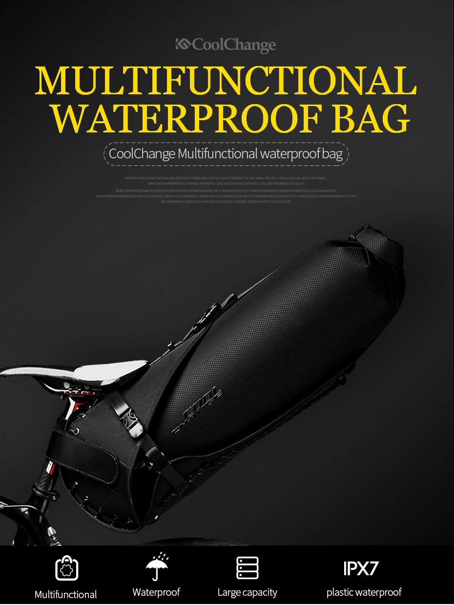 Cheap CoolChange Waterproof Cycling Saddle Bag Bicycle High-capacity Foldable Tail Rear Bag Bike Trunk Pannier Backpack Accessories 0 Cheap CoolChange Waterproof Cycling Saddle Bag Bicycle High-capacity Foldable Tail Rear Bag Bike Trunk Pannier Backpack Accessories 0