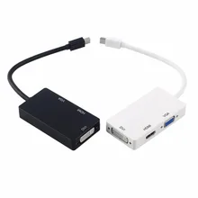 3 в 1 адаптер портов дисплея кабель Thunderbolt порт Mini Displa P порт HDMI DVI VGA для Mac Macbook Air iMac microsoft Surface Pro
