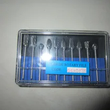 10 шт./компл., Алмазный тунгестен стальной зачистной круг, карбид ротационный файлы Шлифовальные фреза, ювелирные инструменты