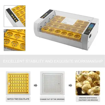 

Practical 24 Eggs Large Capacity Mini Incubator For Chicken Poultry Quail Turkey Eggs Home Use Automatic Egg Turning