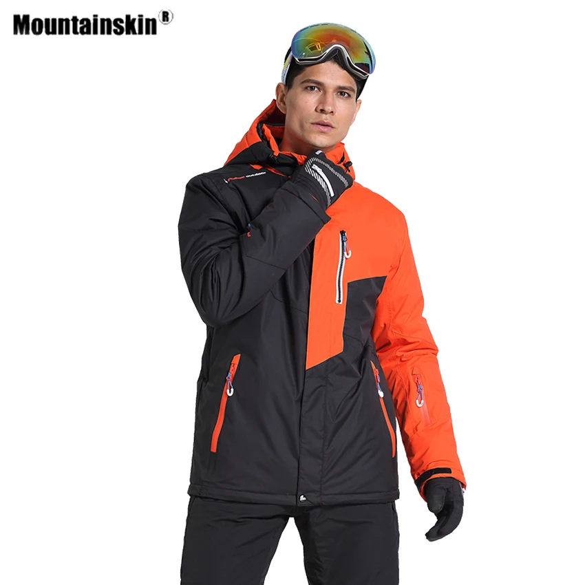 Мужская зимняя флисовая куртка Mountainskin теплая уличная спортивная для катания на