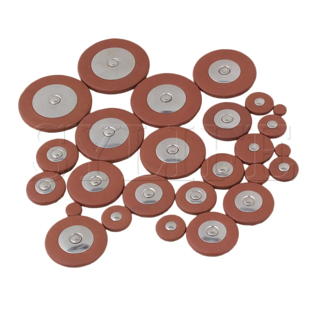 

Alto Saxophone Woodwind 25pcs Orange Leather Pads