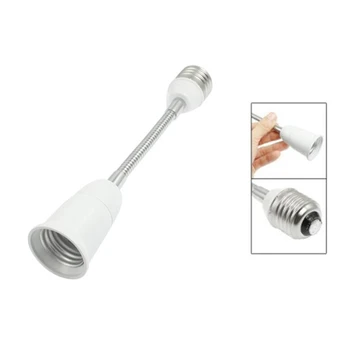 

19cm Long Flexible Goose Neck E27 to E27 LED Light Bulb Extension Adapter Dropshipping