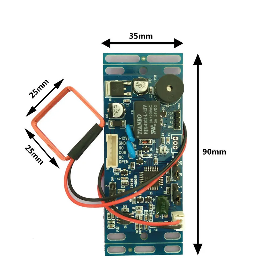 RFID EM/ID Embedded Door Access Control intercom access control lift control with 2pcs mother card 
