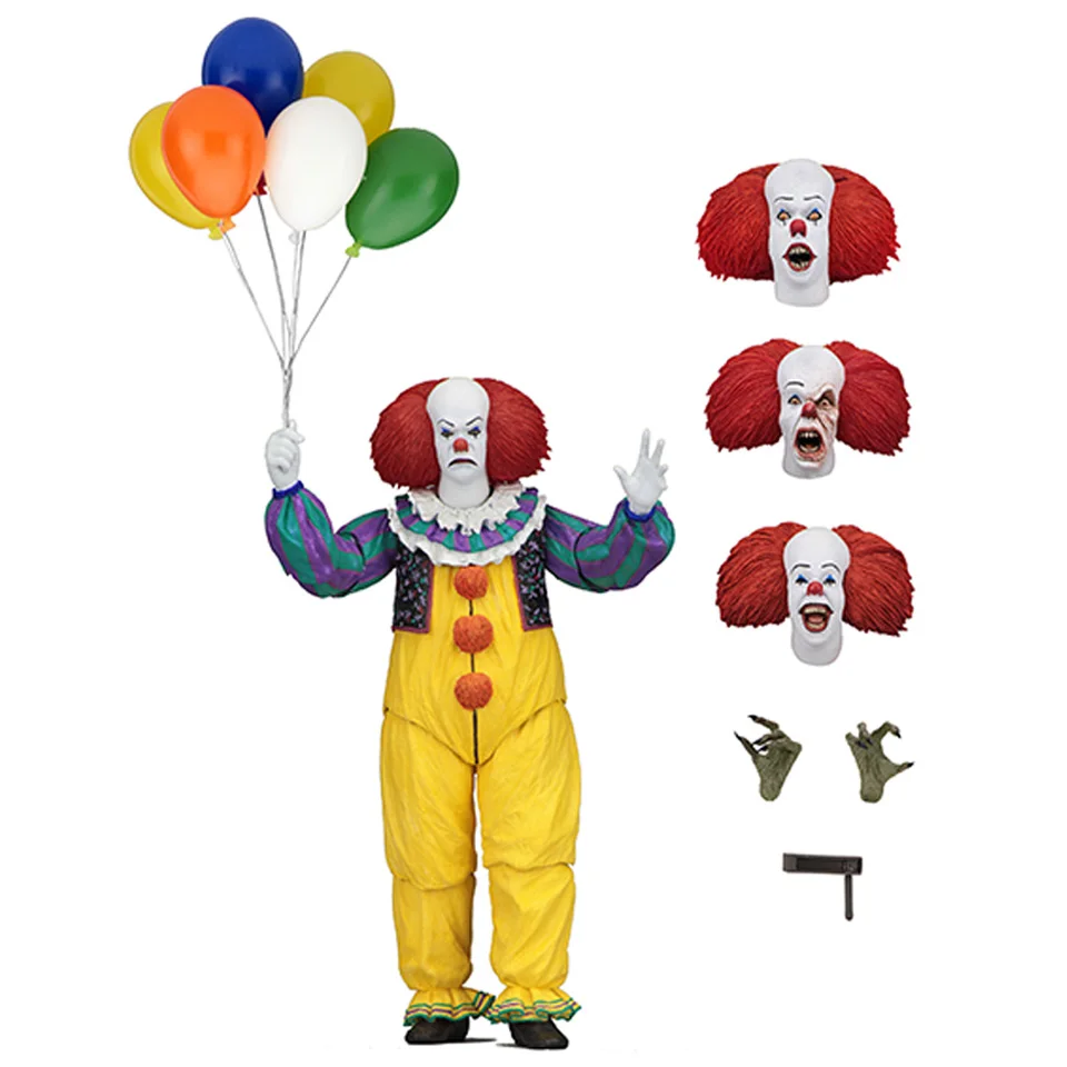 

NECA SHF IT Pennywise 1990 Stephen King's It Clown Model Collection For Halloween Decoration Gift Action Figure Toys