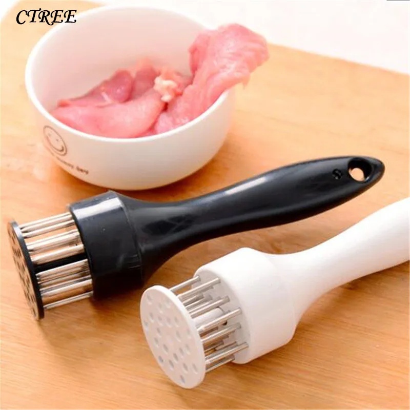 

CTREE 1 Pcs Kitchen Professional Accessories Stainless Steel Meat Needle Tenderizer Device Steak Cooking Barbeque Tools C120