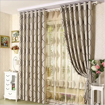 

{byetee} Living Room Curtain Window Screening Luxury Curtain Bedroom Blackout Cortinas Kitchen Curtains Doors For Striped Drapes