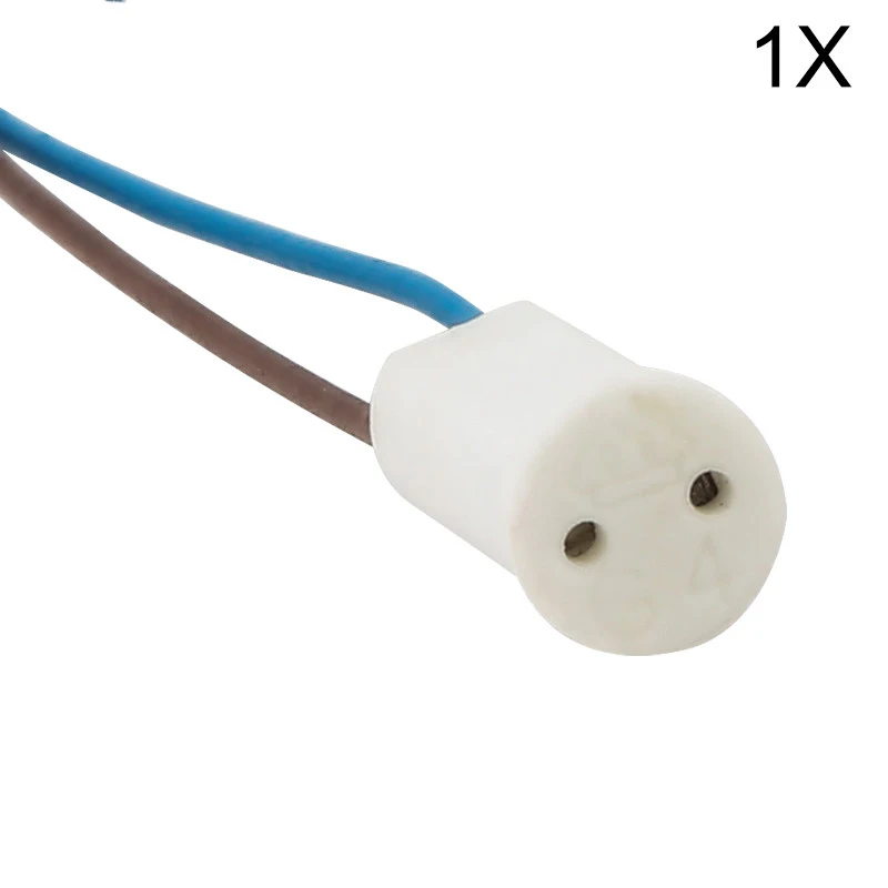 

1pcs/lot High Quality G4 Ceramic Head LED Halogen Light Lamp Bulb Base Socket Holder Connector 18CM