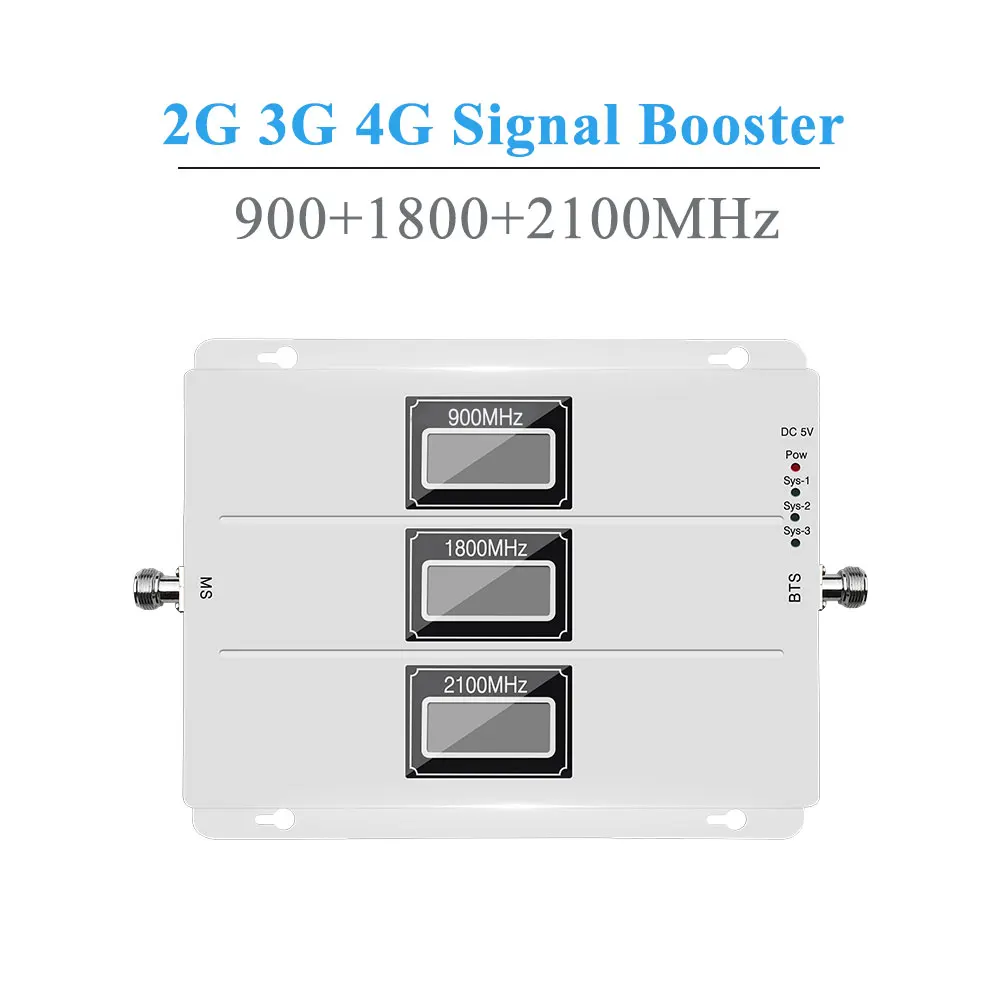 Lintratek 2G 3g 4G AGC повторитель сигнала 900MHz UMTS 2100MHz LTE 1800MHz Tri Band LCDs усилитель сигнала сотового телефона /