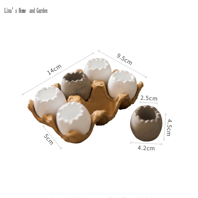 egg design mini decorative pots and planters (6)
