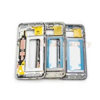 

10pcs DHL For Samsung Galaxy S7 G930F S7 edge G935F Middle Frame Housing Bezel Chassis with Side Buttons and Card Tray