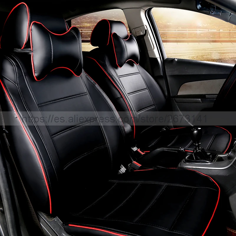 New styling Luxury Dedicated Leather Car Seat Covers Front & Rear seat