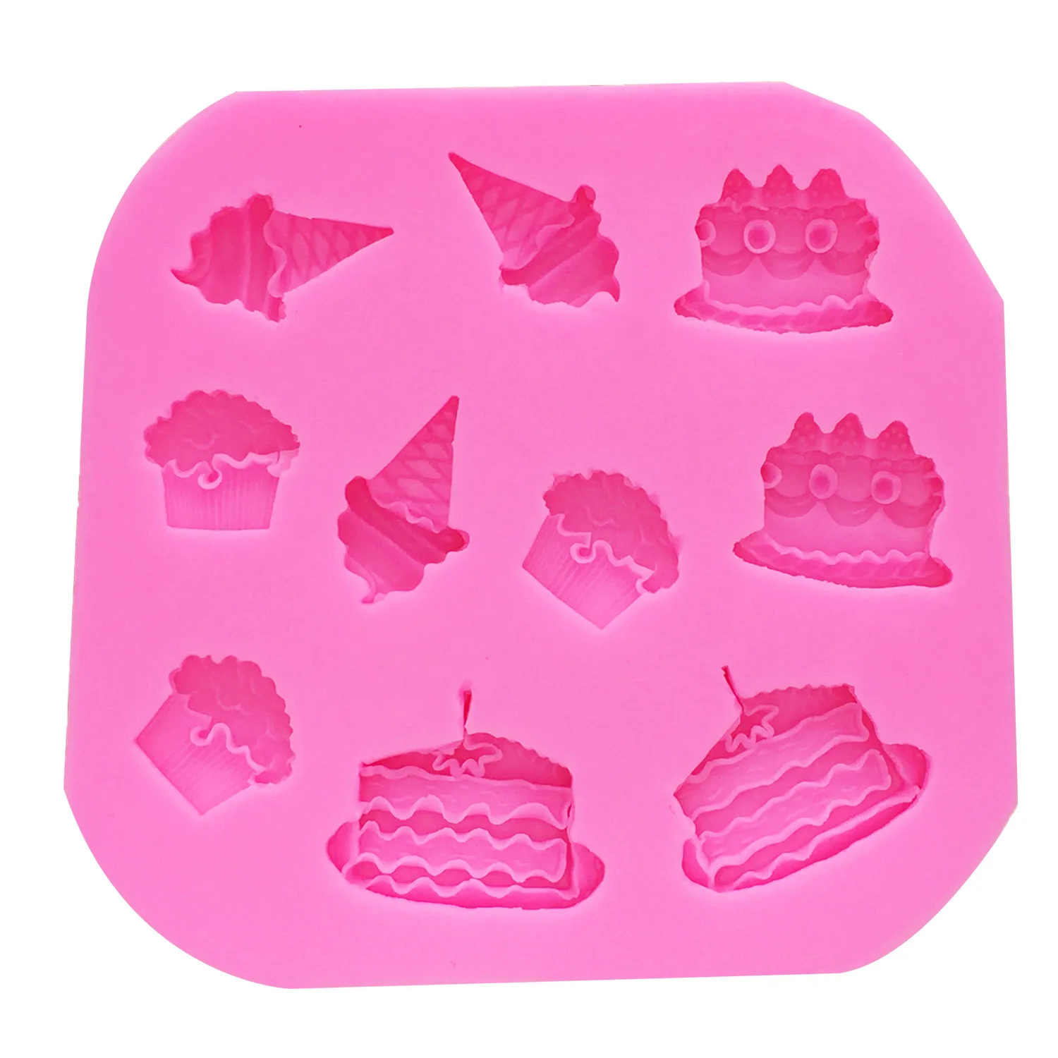 M0372 Cake ice cream shape chocolate molds cooking tools silicon Mould Fondant Decorating tools