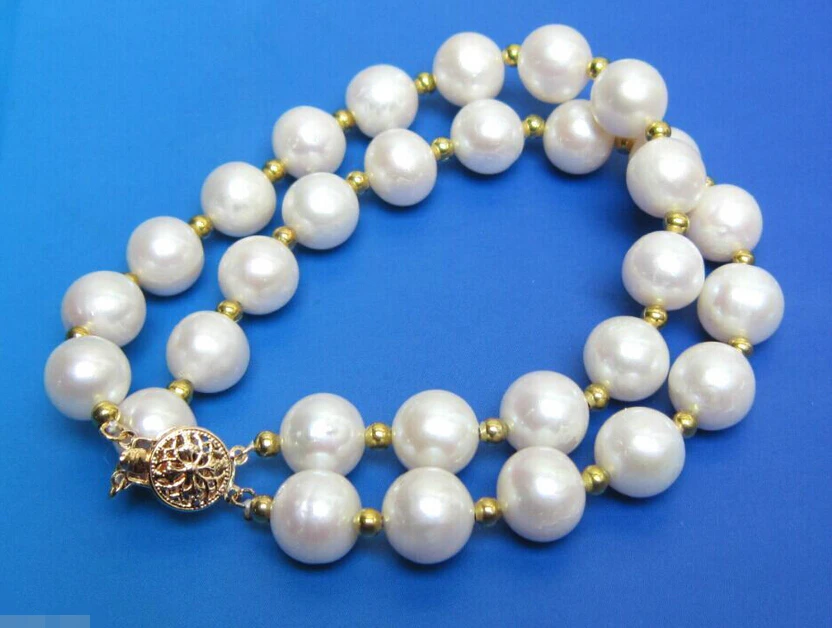 

BEAUTIFUL 10-11mm natural SOUTH SEA pearl bracelets woman 14k claspNoble style Natural Fine jewe Fast (D) SHIPPING