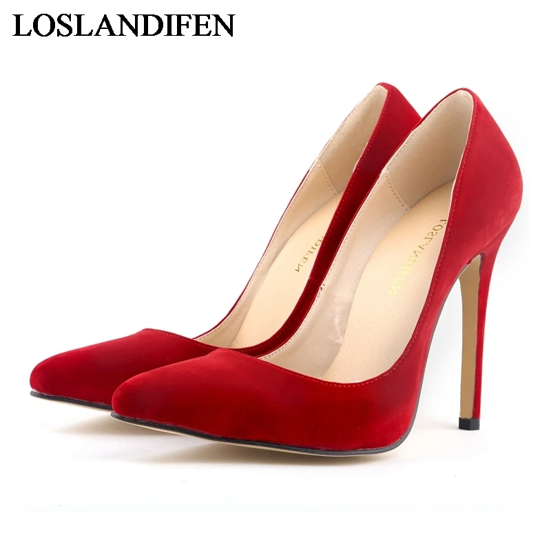 

Top Quality Very Thin Heels Women Pumps Custom Red Bottom High Heel Pointed Toe Black Nude Sexy Women Ladies Shoes NLK-C0018