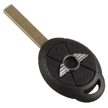 

New Replacement Case Remote Key Shell Washed Blade for BMW Mini Cooper Black Key Chain