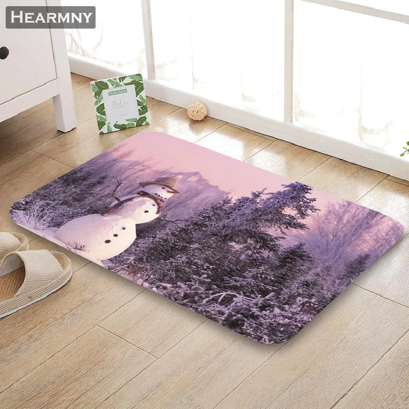 Kaufen Nizza Schnee Szene Fußmatte Outdoor Boden Matte Hause Kreative Matte Super Weichen, Saugfähigen Bad Tür Eingang Matte 40X60 cm, 50x80 cm