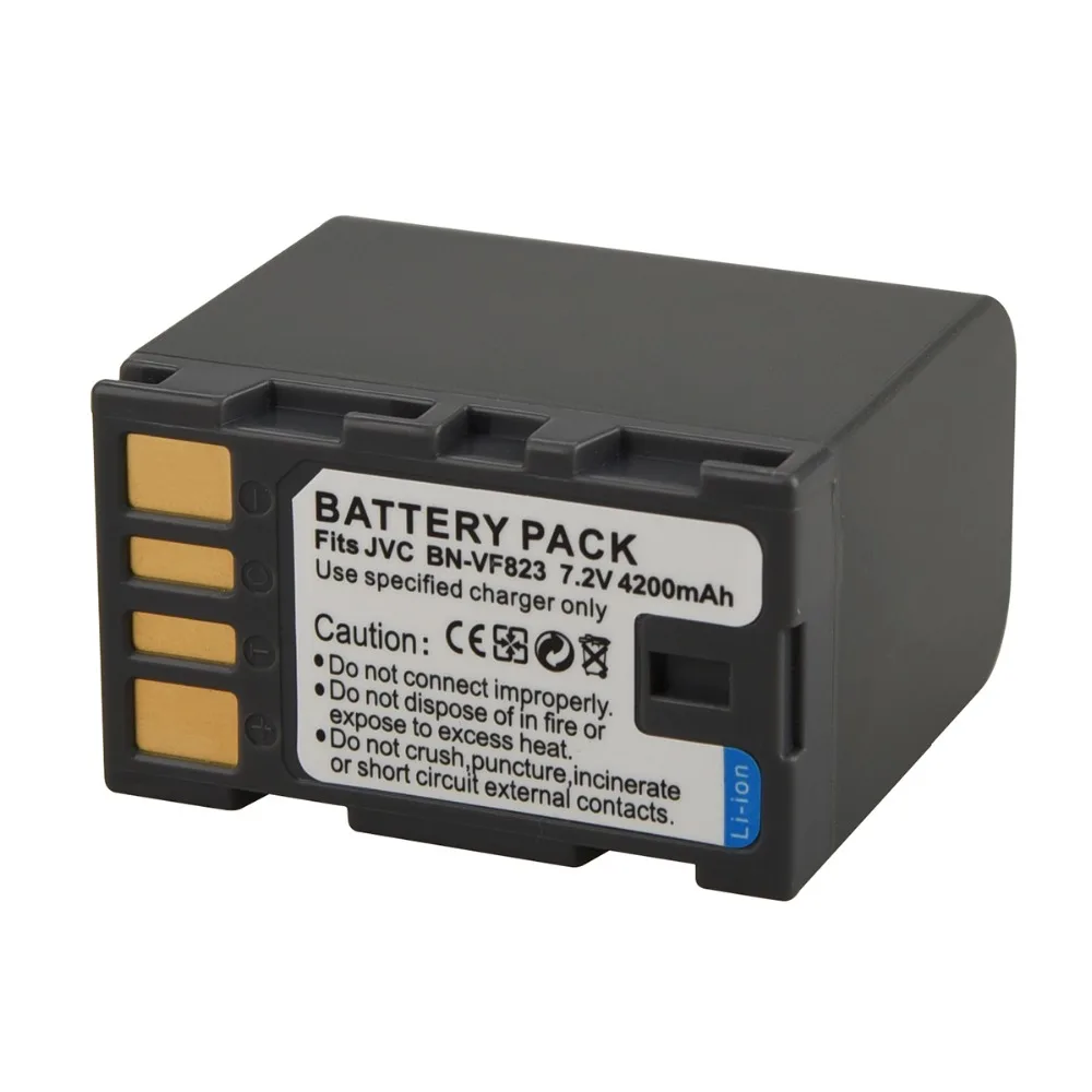 1pc 4200mAh BN-VF823 Rechargeable Camera Battery for JVC GZ-HD7 MG575 MG555 HD3 MG255 MG155 MG135 MG130 MG175 MG150 GR-D750 D760 1pc 4200mAh BN-VF823 Rechargeable Camera Battery for JVC GZ-HD7 MG575 MG555 HD3 MG255 MG155 MG135 MG130 MG175 MG150 GR-D750 D760