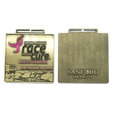 Eco-Friendly Gold South Dakota Race for The Cure Survivor Medal for Souvenir Use k 200163 the last survivor