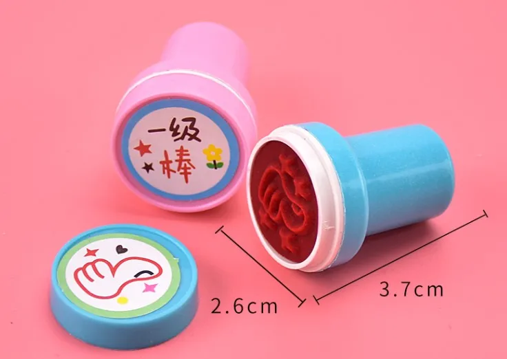 Children stamps toys seal cartoon toy kindergarten primary school student playing game one set