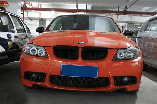 BMW E90 05-08 Matte Black Front Grille 4