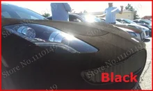 Carcardo 1 unid de 1.35 M X 0.5 M Negro de terciopelo Gamuza película del abrigo del vinilo película de Gamuza de terciopelo más enfermos etiqueta engomada del coche con la burbuja libre del ENVÍO GRATIS