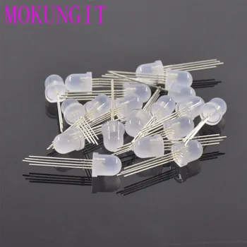 

1000PCS DC5V Diffused round RGB LED with WS2811 chipset inside WS2811 F5 5mm 8mm pixel Arduino led chip ; full color RGB LEDS