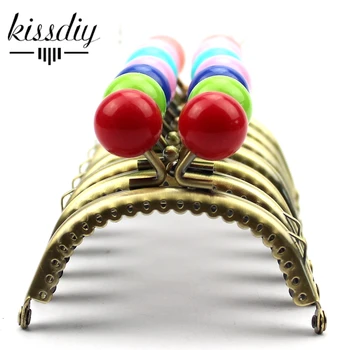 

KISSDIY 10pcs 8.5 CM antique Bronze Coin metal Purse Frame 18 Color Candy Kiss Clasp DIY Bag Metal clasp hardware Accessories