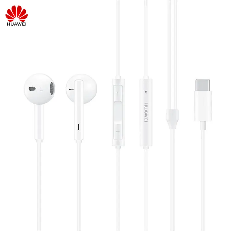 HUAWEI Original CM33 наушники USB Type C в ухо Hearphone гарнитура микрофон громкость Mate 10pro 20 X RS P20