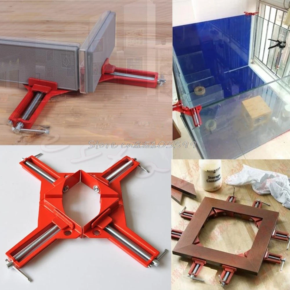 

New 90 Degree Right Angle Picture Frame Corner Clamp Holder Woodworking Hand Kit M12 dropship