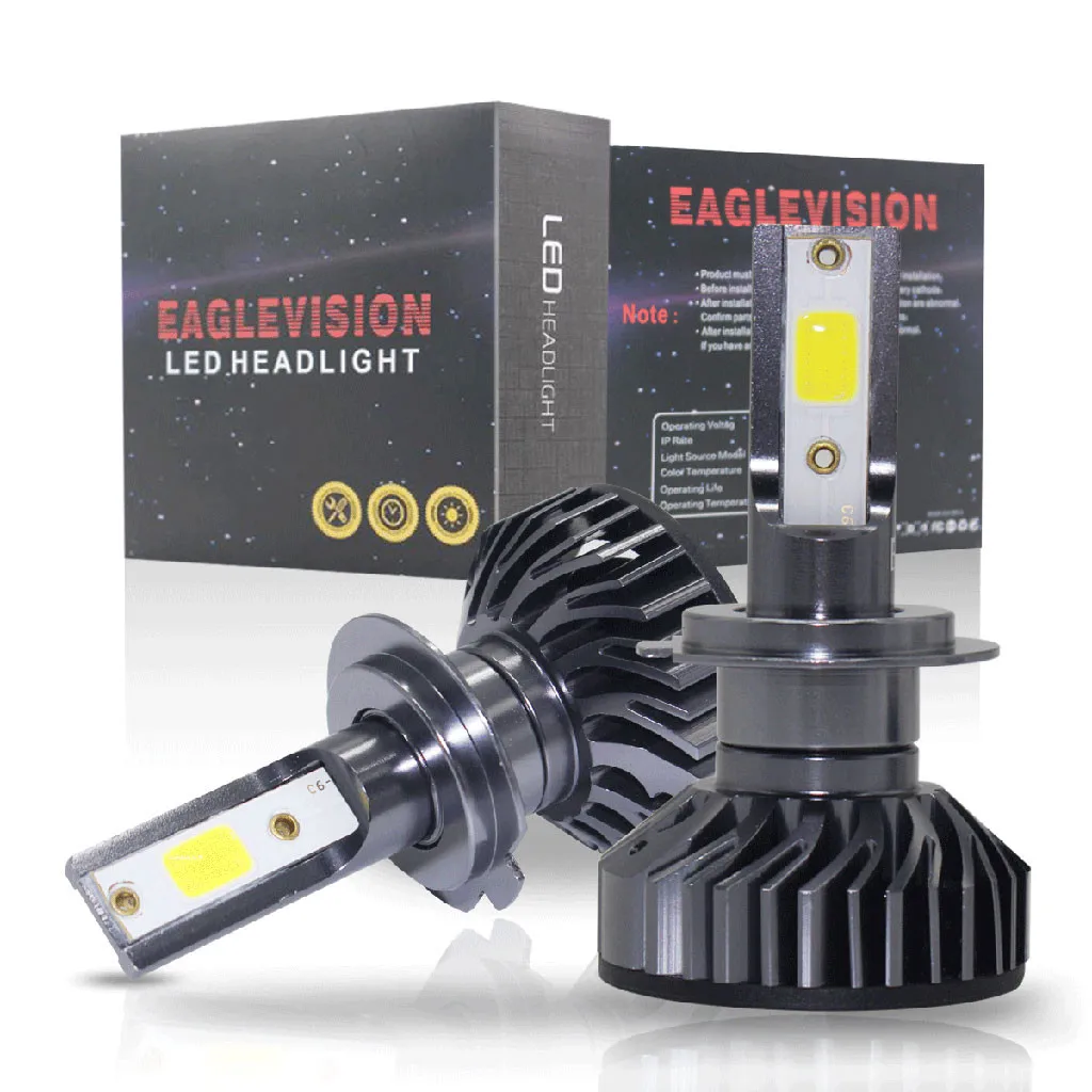 

2x Car LED Headlight H7 EV8 60W DOB LED Car Headlight Fog Lamp Hi/Lo Bulb 6500K 12V 8000LM Led Lamp For Auto Car styling