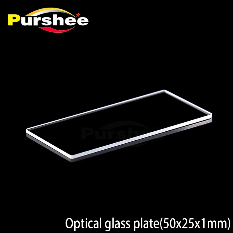 Оптическая стеклянная пластина(50x25x1 мм