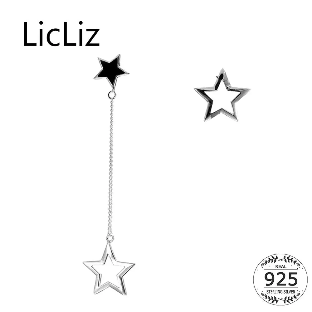Женские серьги капли LicLiz из стерлингового серебра 925 пробы Модная белая золотая